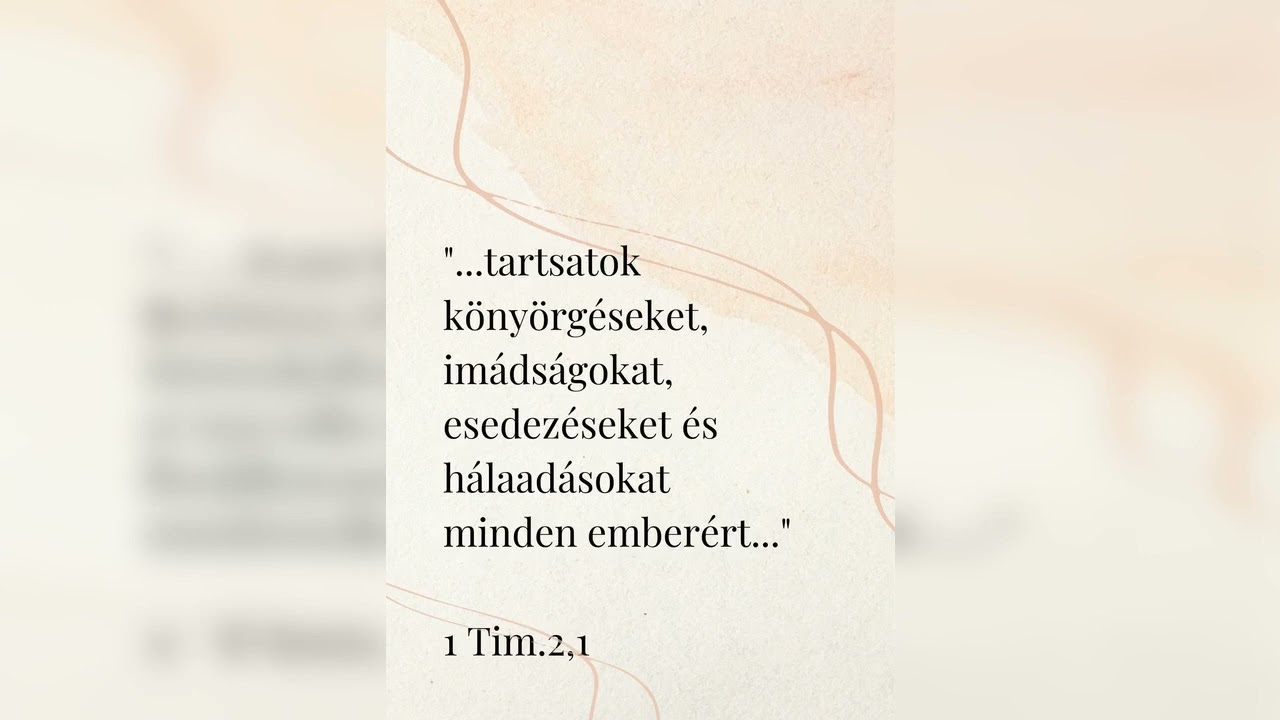 Barta Attila: Imádkozz minden emberért!