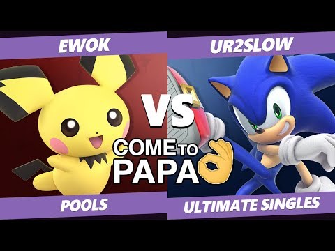 Smash Ultimate Tournament - ewok (Pichu) Vs. UR2SLOW (Sonic) CtP3 SSBU Pools