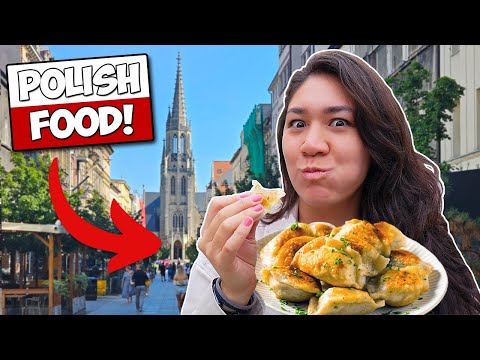 POLISH FOOD TOUR! (First Time Trying Pierogi & More in Poland!)