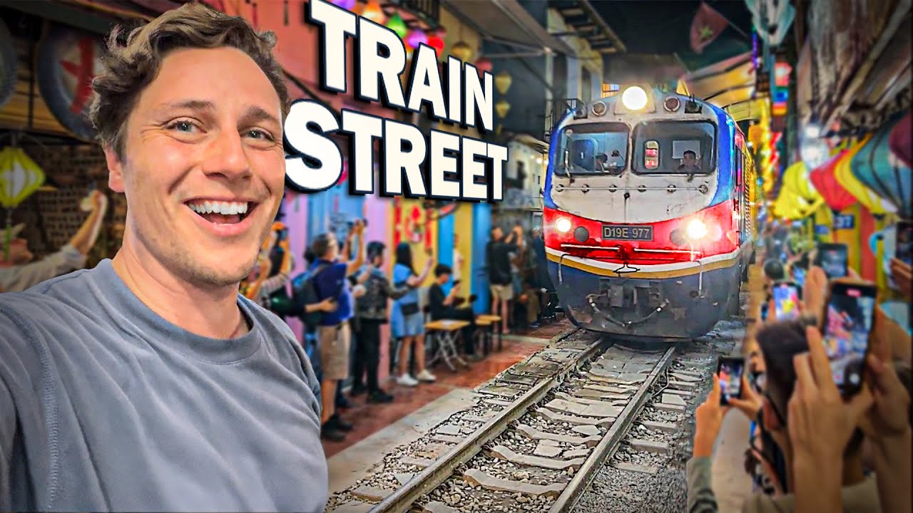 Join a traveler as he visits the famous Train Street.