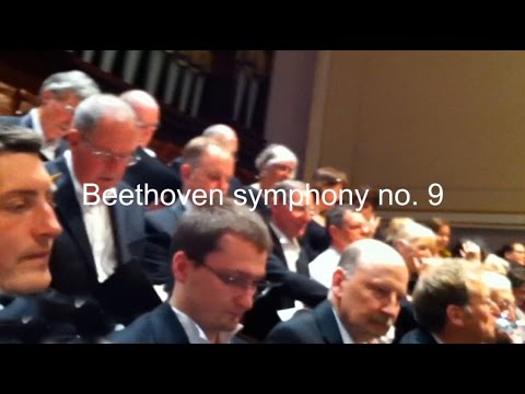 Rehearsal for Beethoven 9th, with Warsaw Philharmonic Orchestra