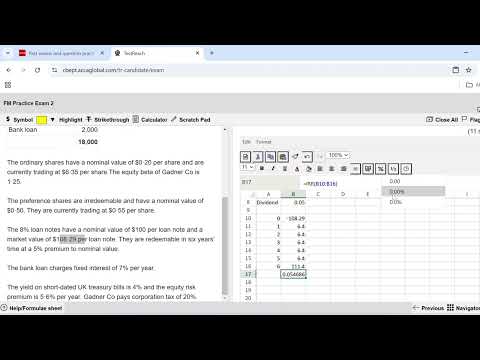 ACCA FM | Gadner Co | Past Paper Question | ACCA Practice Platform- Tushita Gupta