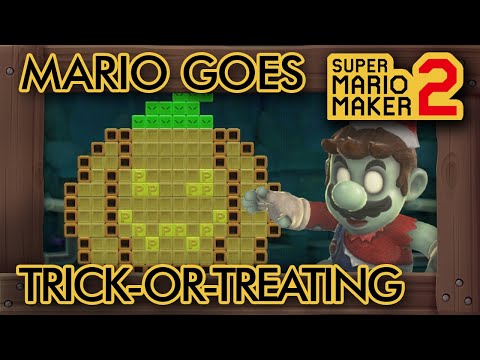 Super Mario Maker 2 - Mario Goes Trick-or-Treating
