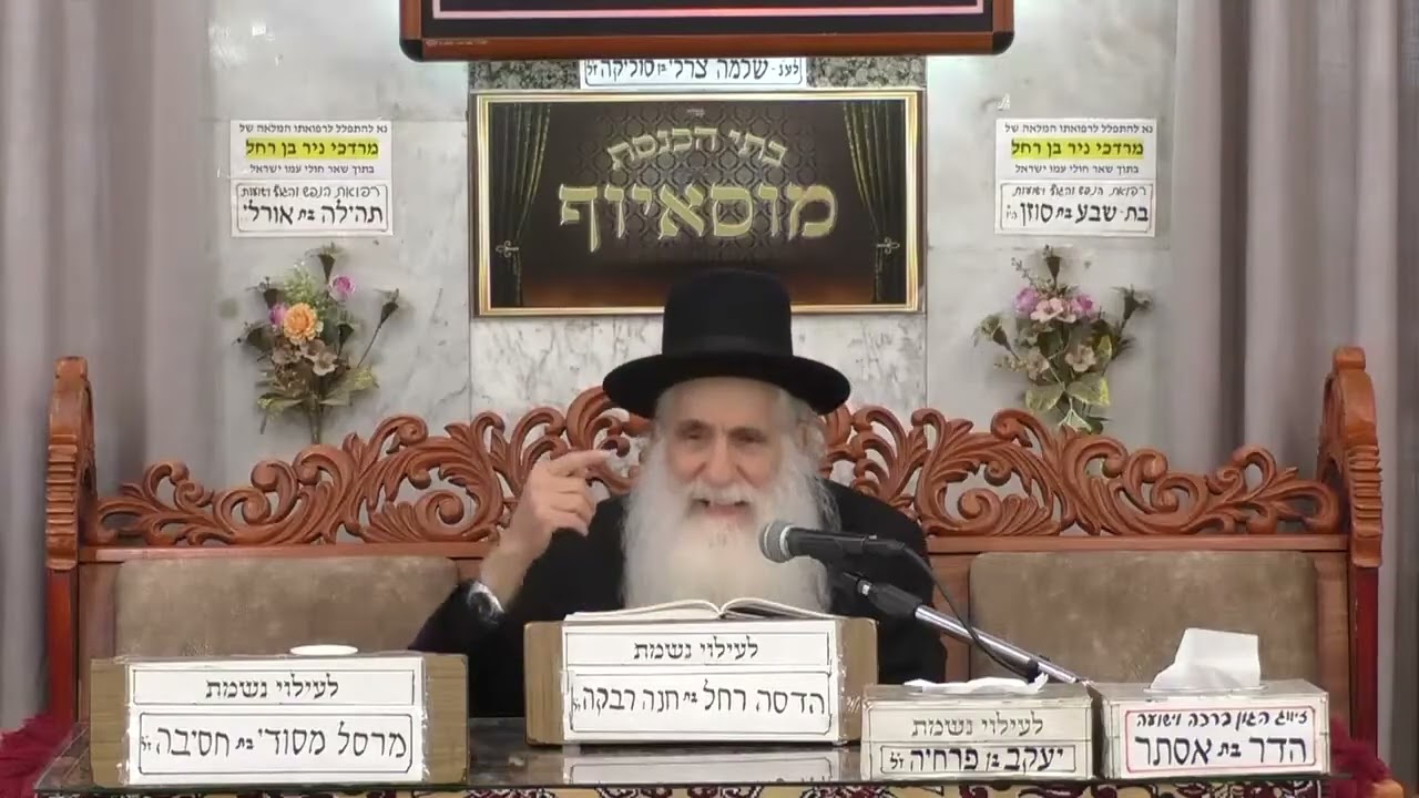 הרב יוסף שטרית | פרשת השבוע | מוסאיף