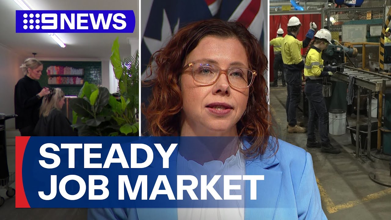 Unemployment remains steady despite full-time work decline | 9 News Australia