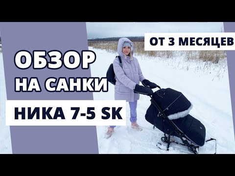 Review of the inexpensive children's sled-stroller Nika Nika - for children 7-5 SK from 3 months ...