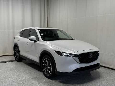 2023 Mazda CX-5 GS AWD in White for sale at Park Mazda in Sherwood Park, AB