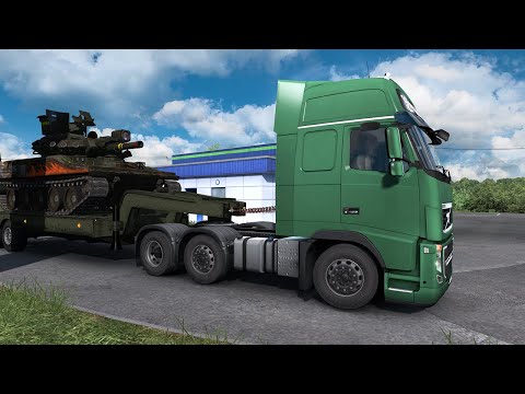 ETS 2 - Volvo FH16 Transporting M551 Sheridan Part 2