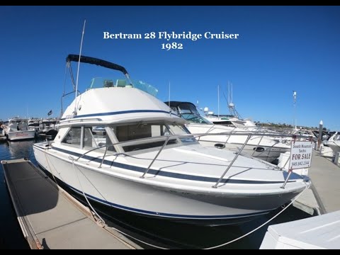 Bertram 28 Flybridge video