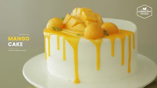 생 망고를 올린✨ 망고 생크림 케이크 만들기 : Mango cake Recipe - Cooking tree 쿠킹트리*Cooking ASMR