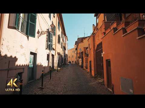 Peaceful Morning Walk in Ariccia, Italy • 4K Binaural