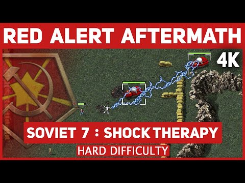 Red Alert Aftermath Remastered 4K - Soviet Mission 7: Shock Therapy - Hard Difficulty