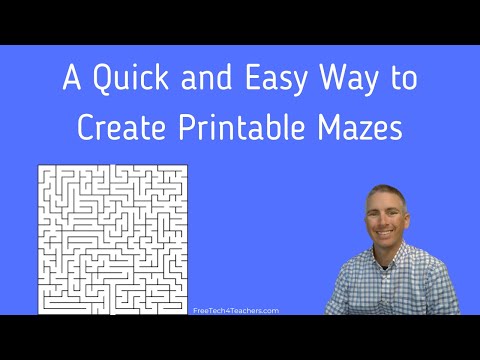 A Quick and Easy Way to Create a Printable Maze