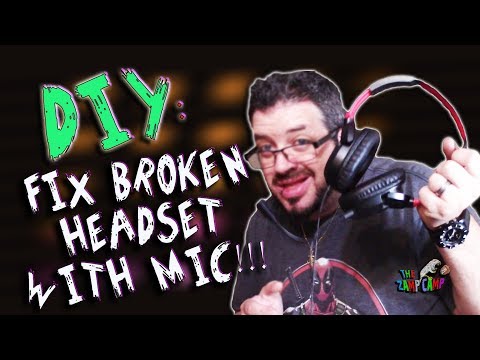 DIY HOW TO FIX A BROKEN HEADPHONES OR GAMING HEADSET WITH MIC