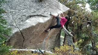 Video thumbnail of Silverback, V10. Mt Evans