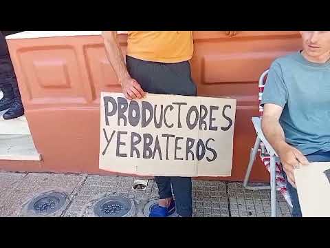 Productores yerbateros reclaman en Plaza 9 de Julio | Misiones Cuatro