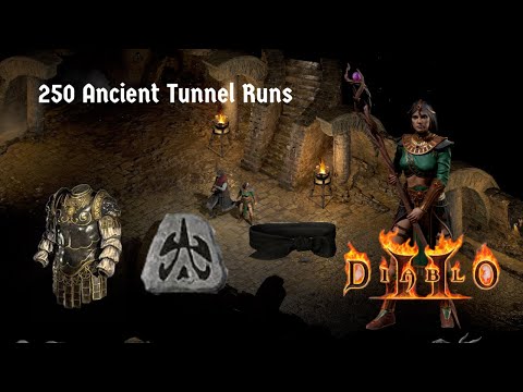 D2R 250 Ancient Tunnel Runs: Diablo 2 Resurrected Loot Highlights