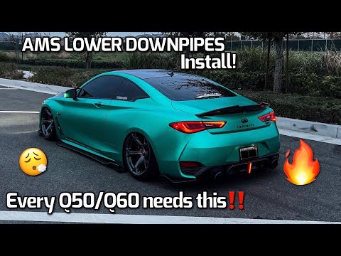 Q50/Q60 AMS Lower Downpipes Install!| **You need these”