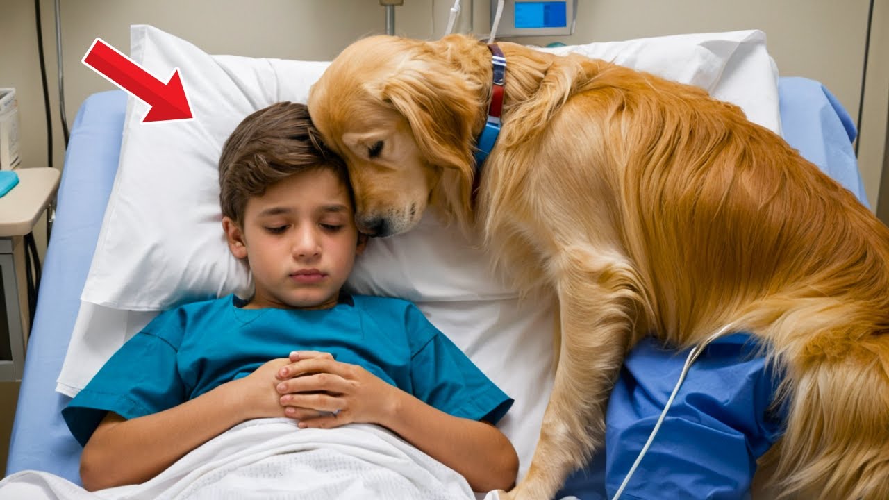 The child was about to leave, but her faithful dog did what even medicine couldn't do