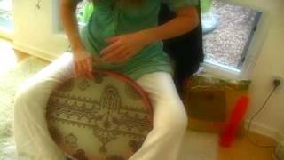 Free Hand style solo with Marla Leigh's Tar Drum from Cooperman Co,