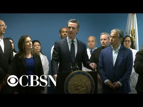 加利福尼亞州州長加文-紐森發佈冠狀病毒爆發的最新情況。 (California Governor Gavin Newsom gives update on coronavirus outbreak)