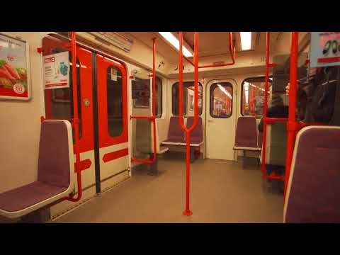 Czech Republic, Prague, metro ride from Nové Butovice to Hůrka
