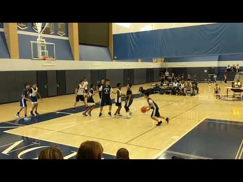 Miles Huerto knocks down 3-ball from wing v. HBT Hoops