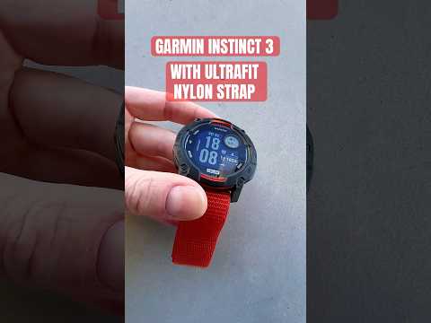GARMIN INSTINCT 3 with Ultrafit Nylon Strap #garmin #instinct #garmininstinct #sportswatches #strap