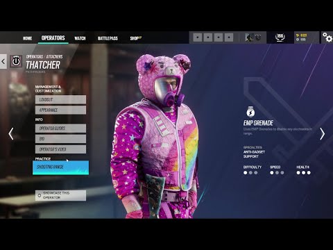Rainbow six siege Thatcher bear with me bundle showcase