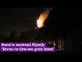 Brand in zendmast Rijswijk: 'Binnen no time een grote fakkel'