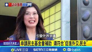 見習全民買單? 吳思瑤:該改名"反民主基金會" 基金會"促民主.外交" 王定宇曝:補助很難申請｜記者 王郁蓁 陳俊傑｜台灣要聞20260416｜三立iNEWS