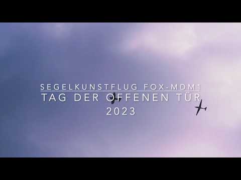 First time I tried to do glider acrobatics in a Fox - with smoke / Segelkunstflug mit dem Fox