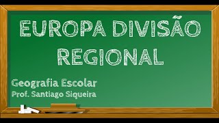 EUROPA DIVISÃO REGIONAL