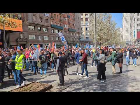 Demonstration politiet Madrid 16. marts 2024