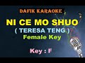 Ni Ce Mo Suo (Karaoke) Teresa Teng ,Female Key F Manadarin