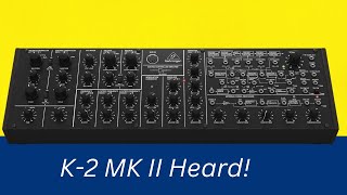Video thumbnail for Behringer K-2 MKII - Short Sound Demo by ThreeDimensions