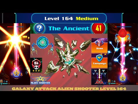 Galaxy Attack Alien Shooter Level 164 | BOSS 41 THE ANCIENT | ZAMBARIO GAMERS