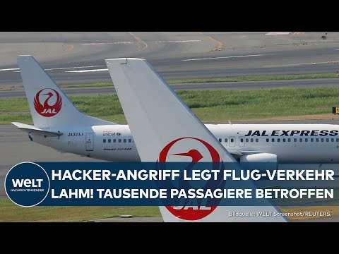 Video Thumbnail: HACKER-ANGRIFF: Cybercrime-Attacke auf Japan Airlines - Tausende Passagiere weltweit betroffen