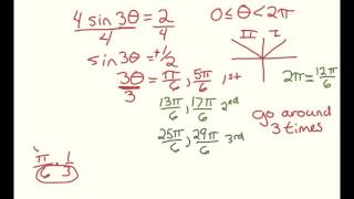 Solving Trigonometric Equations with Period Changes