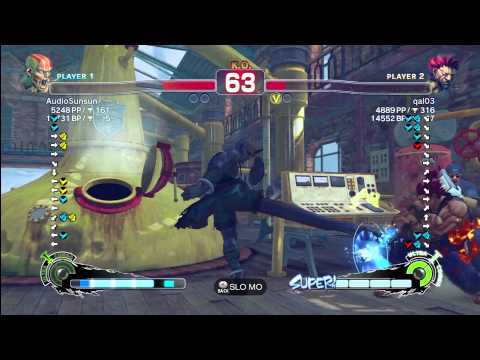 Audiosunsun [Dhalsim] vs qal03 [Akuma] SSF4 Arcade Edition