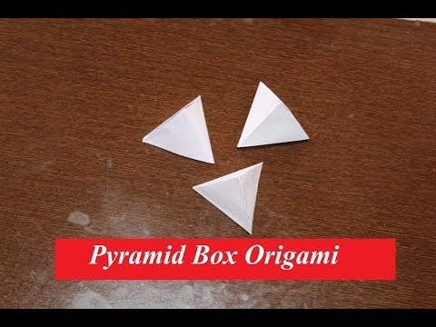DIY - Pyramid Shape Origami Paper Gift Box (very easy).