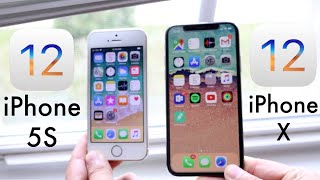 iPHONE 5S Vs iPHONE X On iOS 12! (Speed Comparison)