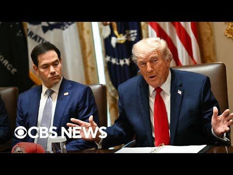Watch Live: Trump holds Cabinet meeting as U.S.-Iran peace talks continue