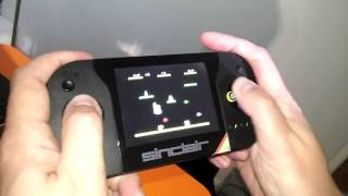 Sinclair ZX Vega+ boot up and menu