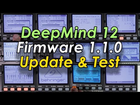 Behringer DeepMind 12 Firmware 1.1.0 Update Test
