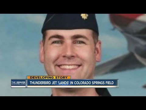 Thunderbird F-16 plane 'lands' in Colorado Springs field