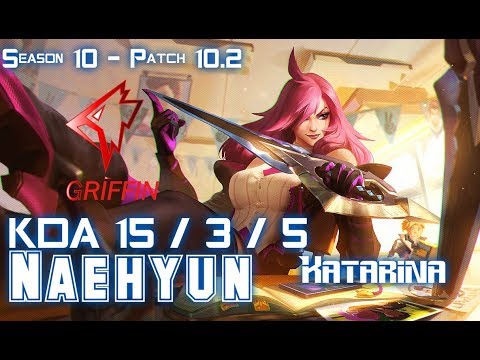 GRF Naehyun KATARINA vs QIYANA Mid - Patch 10.2 KR Ranked