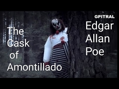 The Cask of Amontillado Edgar Allan Poe Audiobook subtitles Classic illustrated