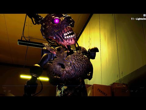 Gregory Jumpscares Burntrap And Kill Him In The Compactor - Five Nights at Freddy's: Security Breach