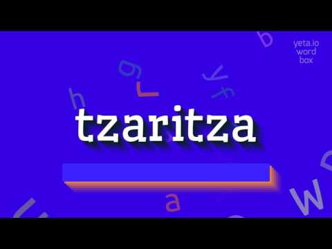 HOW TO SAY TZARITZA? #tzaritza